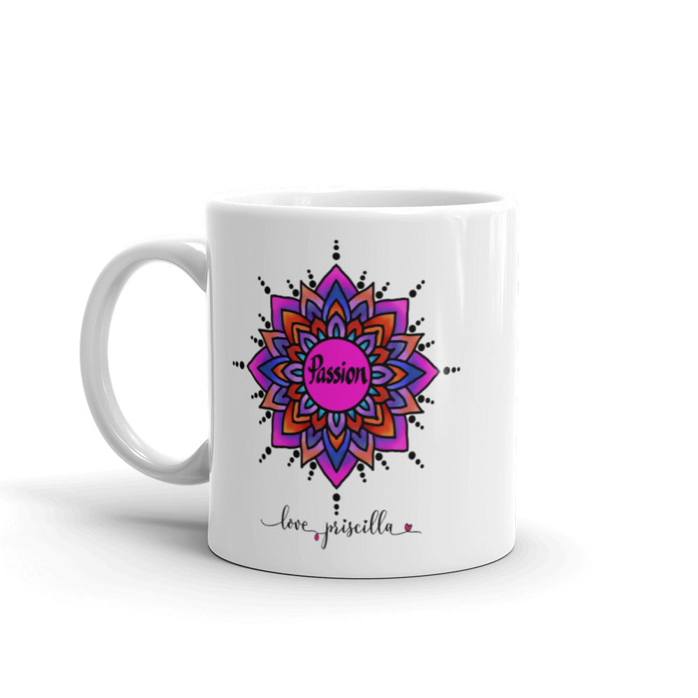 Passion - White glossy mug