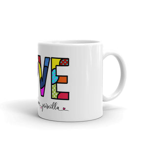 LOVE - White glossy mug