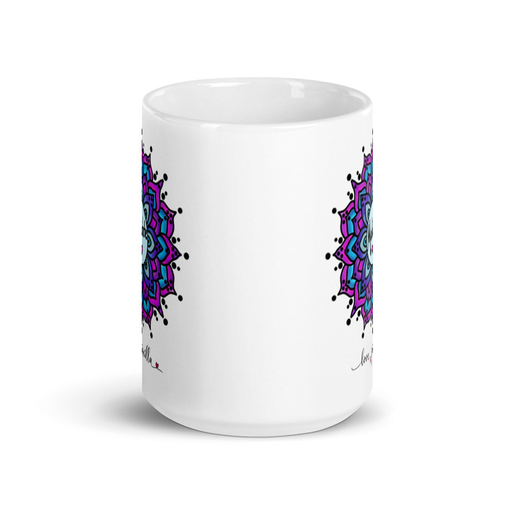 Meditate - White glossy mug