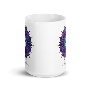 Meditate - White glossy mug