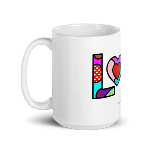 LOVE - White glossy mug